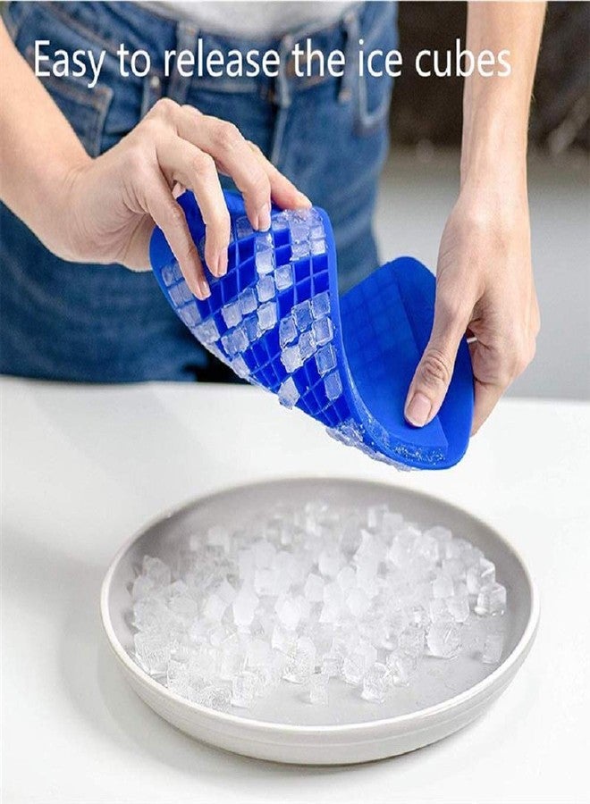 Topinon Silicone 160 Grids Food Grade Small Ice Trays for Freezer(1 Pcs- Multi Color) - Image 2